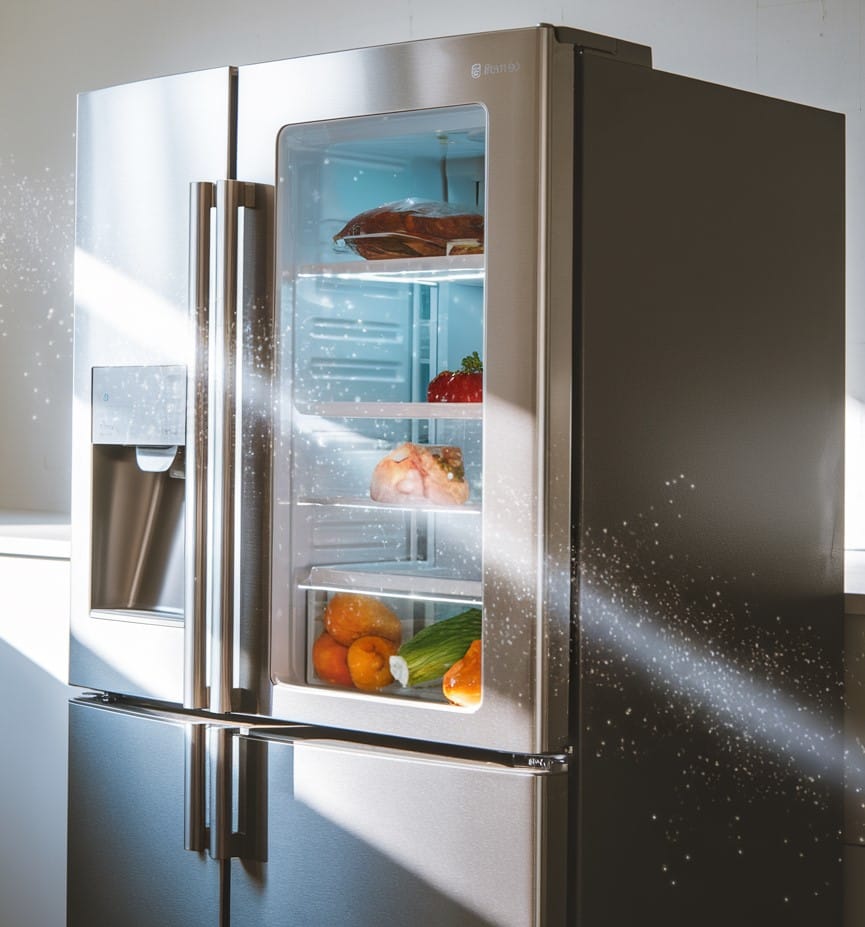 Harnessing the power of light: giant photocaloric effects in ferroelectric perovskites